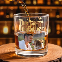 Load image into Gallery viewer, Personalized Custom Photo Whiskey Glass Gift for Dog Dad
