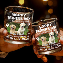 Load image into Gallery viewer, Personalized Whiskey Glass Custom Dog Photo Gift for Dad