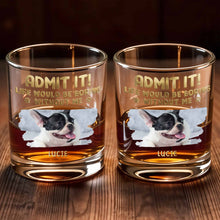 Load image into Gallery viewer, Personalized Whiskey Glass Custom Dog Photo Gift for Dad