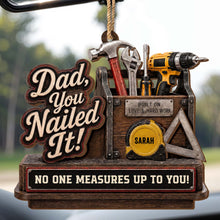 Load image into Gallery viewer, Personalized Double Layer Wood Ornament for Dad Gift Idea