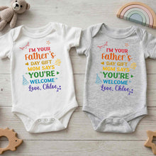 Load image into Gallery viewer, Personalized Custom Baby Onesie for Dad's Father's Day Gift