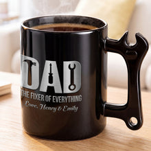 Load image into Gallery viewer, Personalized Wrench Handle Coffee Mug Custom Gift for Dad