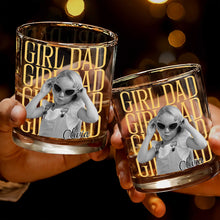 Load image into Gallery viewer, Personalized Custom Whiskey Glass Photo Upload Gift for Dad