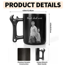 Load image into Gallery viewer, Personalized Wrench Handle Coffee Mug Custom Photo Gift for Dad