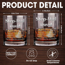 Load image into Gallery viewer, Personalized Custom Whiskey Glass for Step Dad Gift Idea