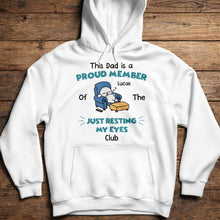 Load image into Gallery viewer, Personalized Just Resting My Eyes Club Tee for Dad Gift