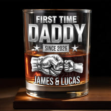 Load image into Gallery viewer, Personalized Custom Whiskey Glass Gift for Dad - 1st Father's Day