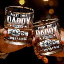Load image into Gallery viewer, Personalized Custom Whiskey Glass Gift for Dad - 1st Father's Day