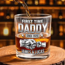 Load image into Gallery viewer, Personalized Custom Whiskey Glass Gift for Dad - 1st Father's Day