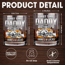 Load image into Gallery viewer, Personalized Custom Whiskey Glass Gift for Dad - 1st Father's Day