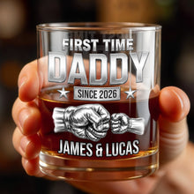 Load image into Gallery viewer, Personalized Custom Whiskey Glass Gift for Dad - 1st Father's Day