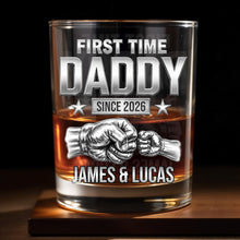 Load image into Gallery viewer, Personalized Custom Whiskey Glass Gift for Dad - 1st Father's Day