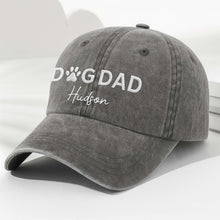 Load image into Gallery viewer, Personalized Dog Dad Denim Cap Custom Name Gift for Him