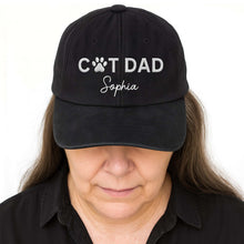Load image into Gallery viewer, Personalized Dog Dad Denim Cap Custom Name Gift for Him