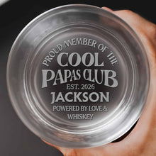 Load image into Gallery viewer, Personalized Engraved Whiskey Glass Custom Name Gift for Dad
