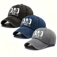 Load image into Gallery viewer, Personalized Washed Denim Cap for Dad Custom Name Gift