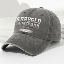 Load image into Gallery viewer, Personalized Washed Denim Cap Custom Name Gift for Dad