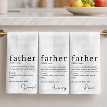 Load image into Gallery viewer, Personalized Kitchen Towel Custom Definition Gift for Dad