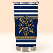 Load image into Gallery viewer, Personalized Nautical 20oz Tumbler Custom Name Gift for Dad