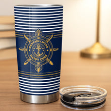 Load image into Gallery viewer, Personalized Nautical 20oz Tumbler Custom Name Gift for Dad
