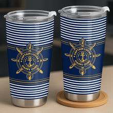 Load image into Gallery viewer, Personalized Nautical 20oz Tumbler Custom Name Gift for Dad