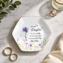 Load image into Gallery viewer, Personalized Hexagonal Jewelry Dish Custom Gift for Daughter