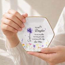Load image into Gallery viewer, Personalized Hexagonal Jewelry Dish Custom Gift for Daughter