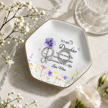 Load image into Gallery viewer, Personalized Hexagonal Jewelry Dish Custom Gift for Daughter