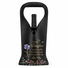 Load image into Gallery viewer, Personalized Leather Wine Bag Custom Name Gift for Daughter