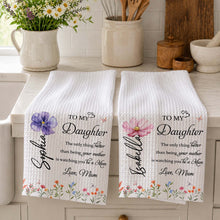 Load image into Gallery viewer, Personalized Kitchen Towel Custom Name Gift for Daughter