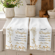 Load image into Gallery viewer, Personalized Kitchen Towel for Daughter Birth Month Flowers Gift