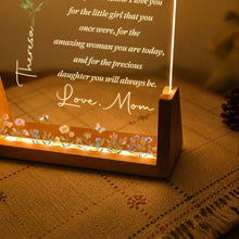 Load image into Gallery viewer, Personalized Acrylic Night Light Custom Name Gift for Daughter