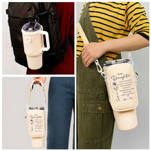 Load image into Gallery viewer, Personalized Water Bottle Carrier Bag Custom Name Gift for Daughter