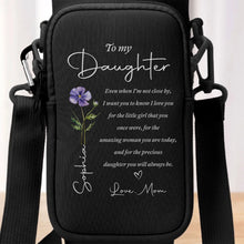 Load image into Gallery viewer, Personalized Water Bottle Carrier Bag Custom Name Gift for Daughter