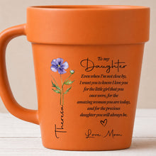 Load image into Gallery viewer, Personalized Plant Pot Ceramic Mug Custom Name Gift for Daughter
