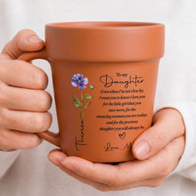 Load image into Gallery viewer, Personalized Plant Pot Ceramic Mug Custom Name Gift for Daughter
