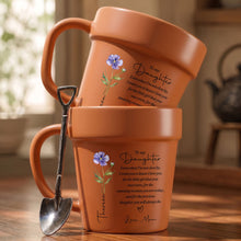 Load image into Gallery viewer, Personalized Plant Pot Ceramic Mug Custom Name Gift for Daughter