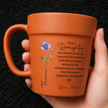 Load image into Gallery viewer, Personalized Plant Pot Ceramic Mug Custom Name Gift for Daughter
