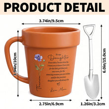 Load image into Gallery viewer, Personalized Plant Pot Ceramic Mug Custom Name Gift for Daughter