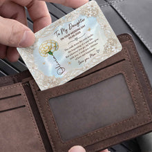 Load image into Gallery viewer, Personalized Aluminum Wallet Card Gift for Daughter Wedding Day