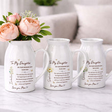 Load image into Gallery viewer, Personalized Ceramic Flower Vase Gift for Daughter Wedding Day