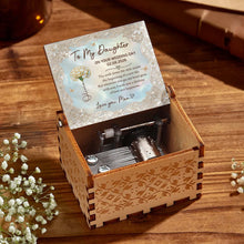 Load image into Gallery viewer, Personalized Music Box Custom Flower Design Gift for Daughter Wedding Day