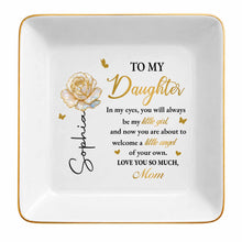 Load image into Gallery viewer, Personalized Ceramic Jewelry Dish Custom Name Gift for Daughter