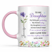 Load image into Gallery viewer, Personalized Accent Mug Custom Name Gift for Daughter