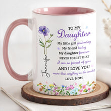 Load image into Gallery viewer, Personalized Accent Mug Custom Name Gift for Daughter