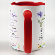 Load image into Gallery viewer, Personalized Accent Mug Custom Name Gift for Daughter
