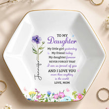 Load image into Gallery viewer, Personalized Hexagonal Jewelry Dish Custom Gift for Daughter