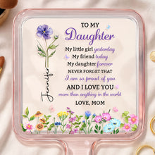Load image into Gallery viewer, Personalized Handheld Mirror Custom Birth Month Flowers Gift for Daughter