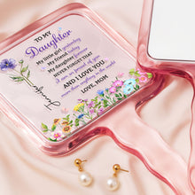 Load image into Gallery viewer, Personalized Handheld Mirror Custom Birth Month Flowers Gift for Daughter