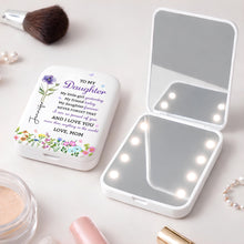 Load image into Gallery viewer, Personalized LED Pocket Mirror Custom Name Gift for Daughter